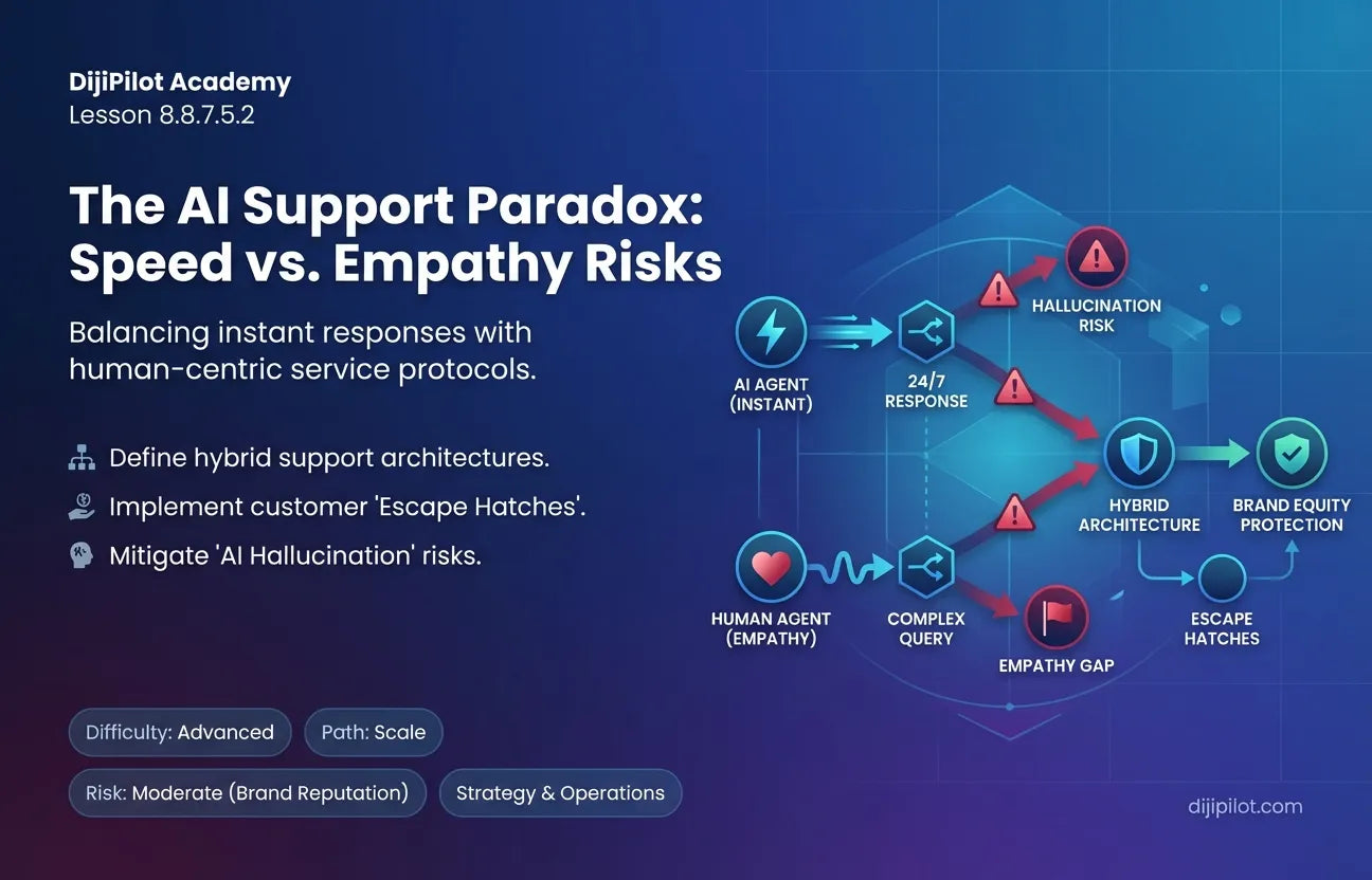 8.8.7.5.2 - Pros/Cons: 24/7 instant responses vs. Risk of "AI hallucinations" frustrating angry customers in Intercom/Voiso (Difficulty: Advanced | Path: Scale)