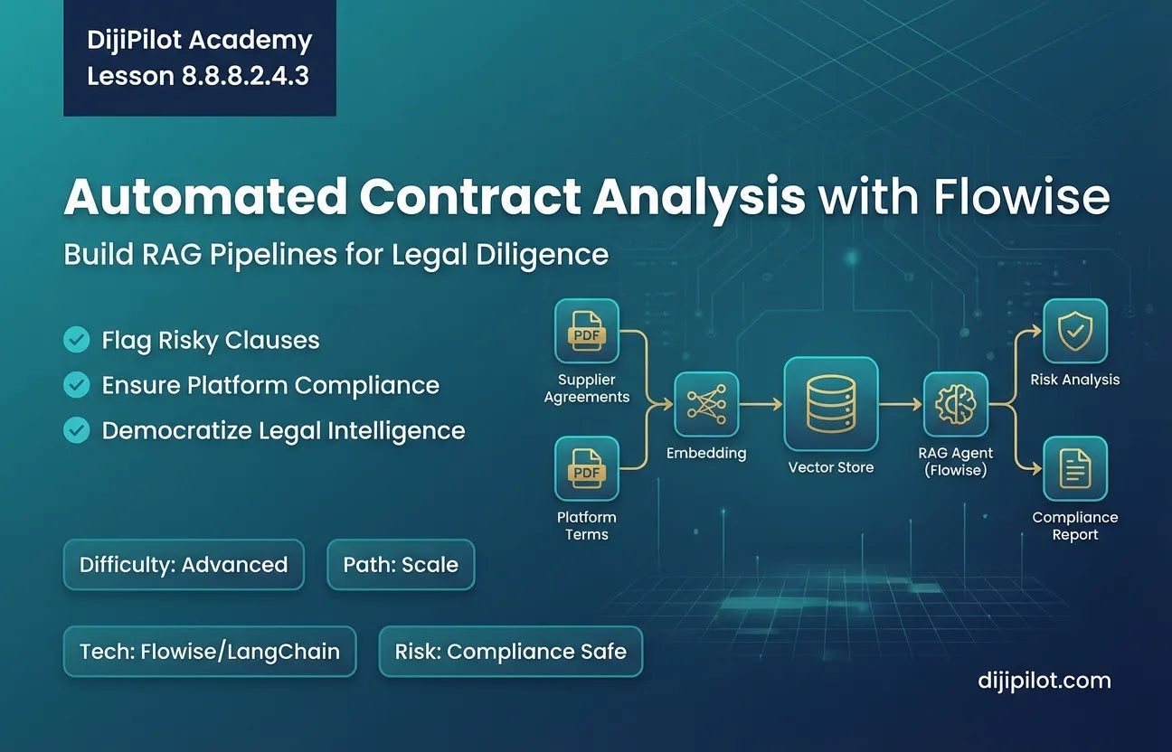 8.8.8.2.4.3 - How to Use Flowise: RAG Pipelines for Supplier Contracts (Difficulty: Advanced | Path: Scale)