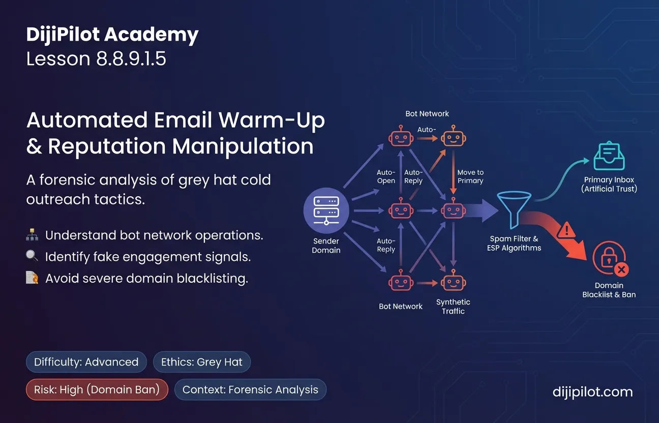 8.8.9.1.5 - Automated "Warm-Up" of Email Accounts to bypass spam filters for Cold Outreach (Difficulty: Advanced | Ethics: Grey Hat | Path: Scale)