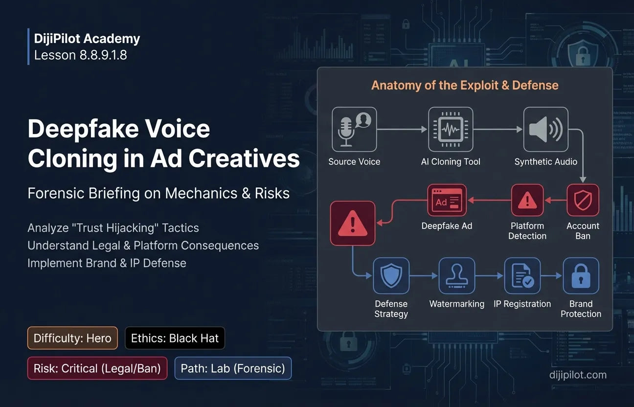 8.8.9.1.8 - Deepfaking Celebrity or Founder Voices for "Trust" Ads (Difficulty: Hero | Ethics: Black Hat | Path: Lab)