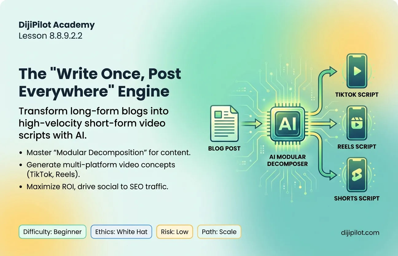 8.8.9.2.2 - Turning Blog Posts into Scripted Short-Form Video Concepts for TikTok/Reels (Difficulty: Beginner | Ethics: White Hat | Path: Scale)