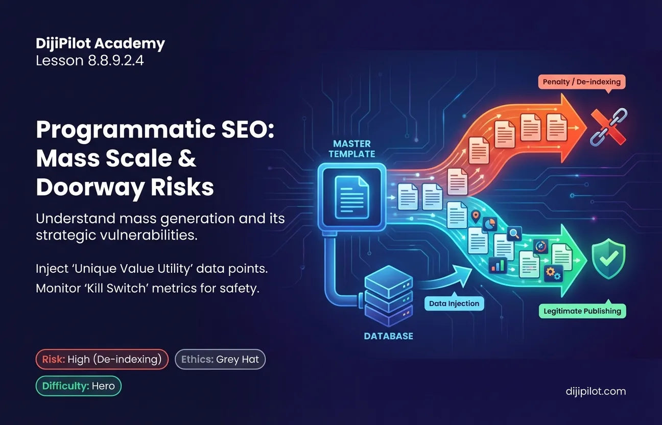 8.8.9.2.4 - Programmatic SEO: Mass-Generating 1,000+ "City + Keyword" Landing Pages (Difficulty: Hero | Ethics: Grey Hat | Path: Lab)