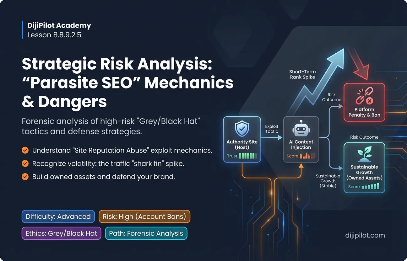 8.8.9.2.5 - "Parasite SEO": Posting AI Content on High-Authority Sites (LinkedIn/Medium) to rank quickly (Difficulty: Advanced | Ethics: Grey Hat | Path: Scale)