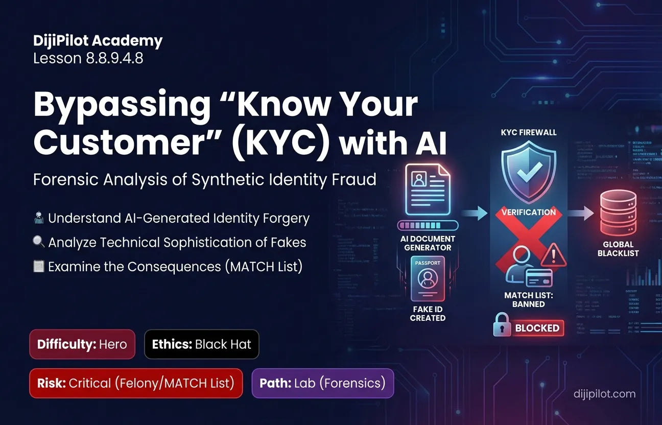8.8.9.4.8 - Bypassing "Know Your Customer" (KYC) Checks with AI Documents (Difficulty: Hero | Ethics: Black Hat | Path: Lab)