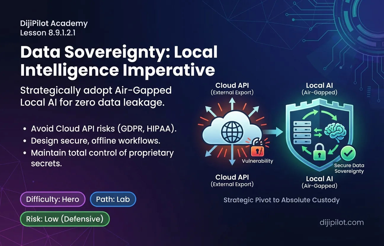 8.9.1.2.1 - Data Sovereignty: Why Sensitive Industries Avoid Cloud APIs (Difficulty: Hero | Path: Lab)