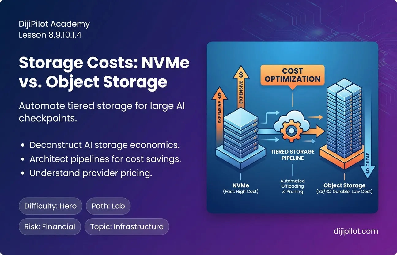 8.9.10.1.4 - Storage Costs: Paying for NVMe Space to Store Weights & Checkpoints (Difficulty: Hero | Path: Lab)