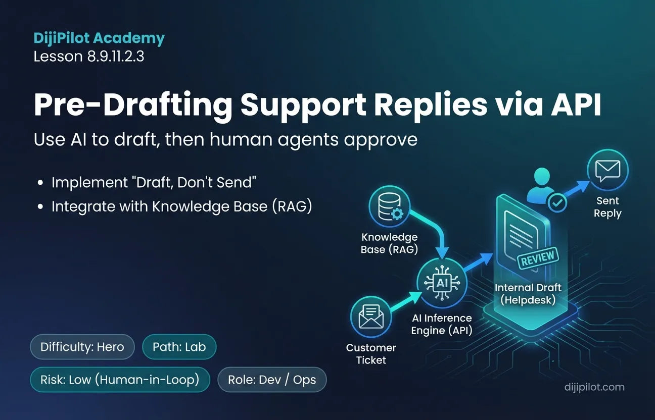 8.9.11.2.3 - Pre-Drafting Support Replies via API (Difficulty: Hero | Path: Lab)