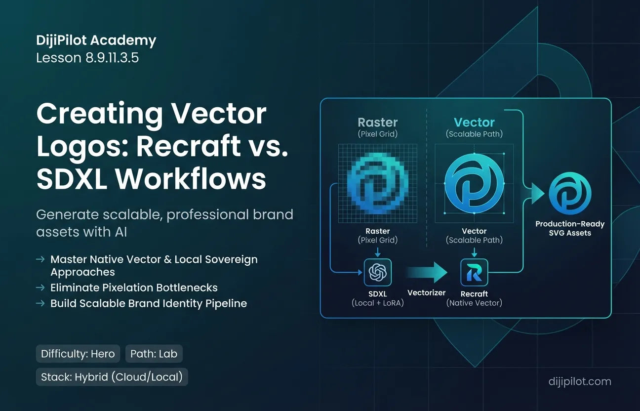 8.9.11.3.5 - Creating Vector Logos & Icons (Recraft vs. SDXL) (Difficulty: Hero | Path: Lab)