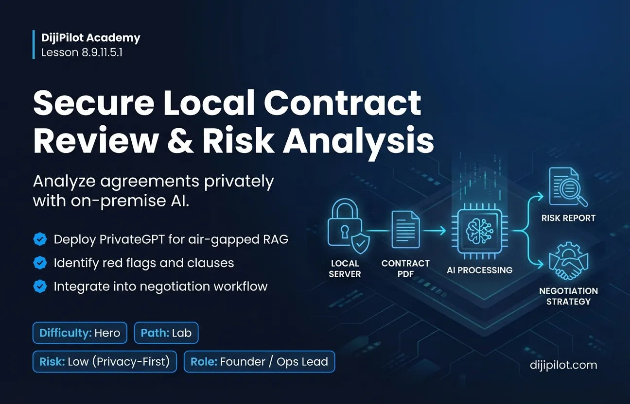 8.9.11.5.1 - Contract Review & Risk Analysis (PrivateGPT) (Difficulty: Hero | Path: Lab)