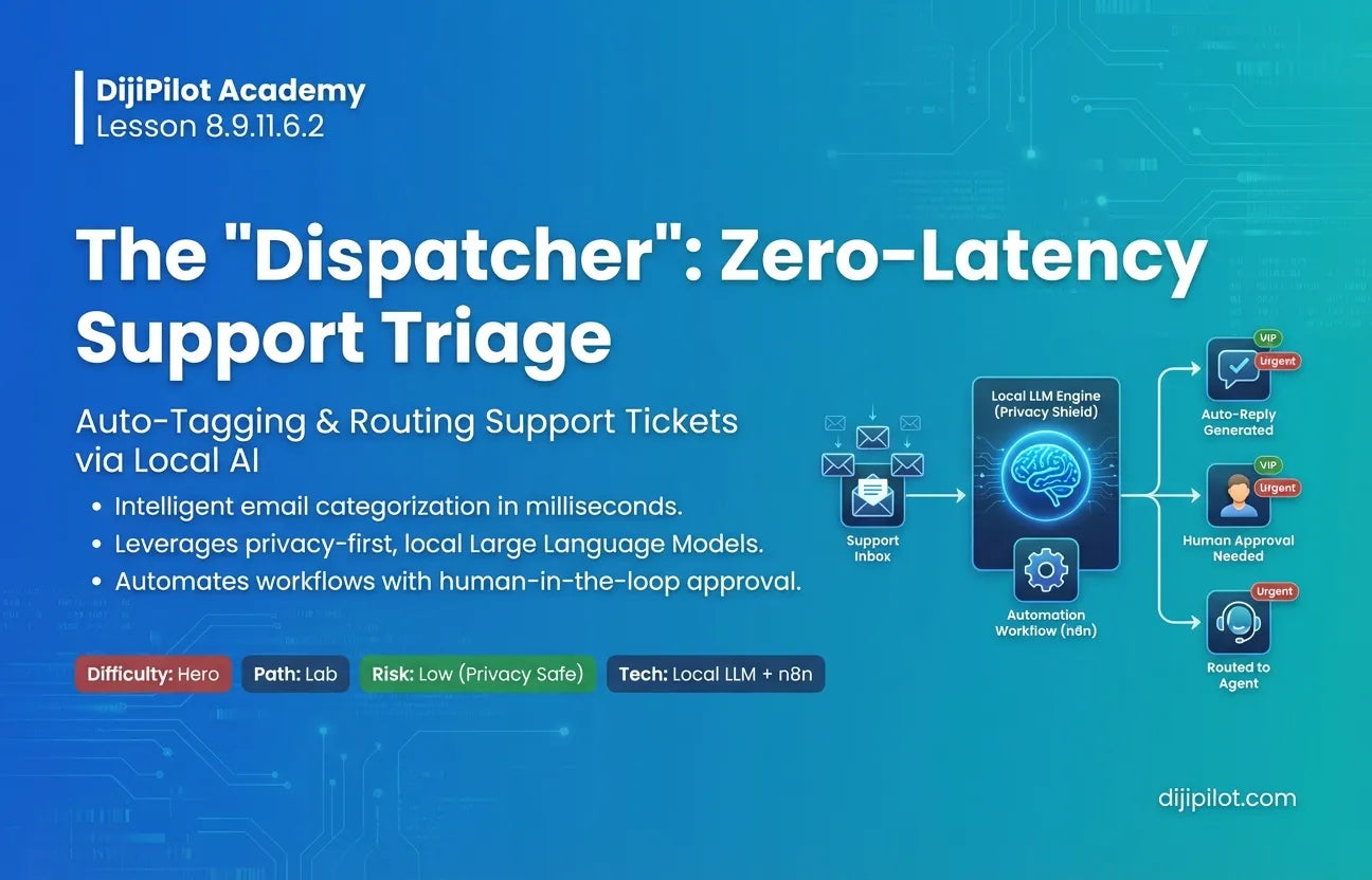 8.9.11.6.2 - The "Dispatcher": Auto-Tagging & Routing Support Tickets via Local AI (Difficulty: Hero | Path: Lab)