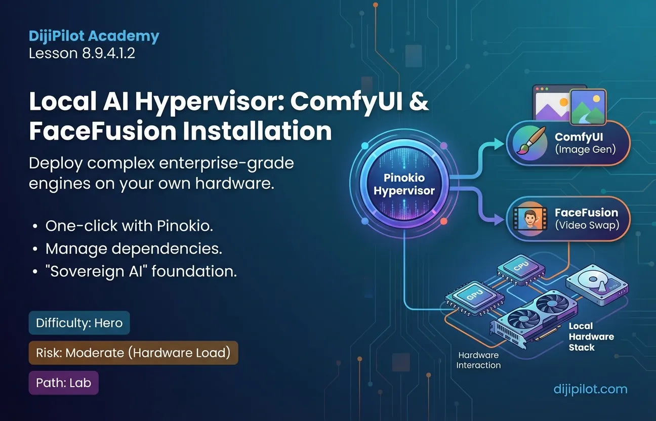 8.9.4.1.2 - How to Install Complex AI Tools (ComfyUI, FaceFusion) with Pinokio (Difficulty: Hero | Path: Lab)