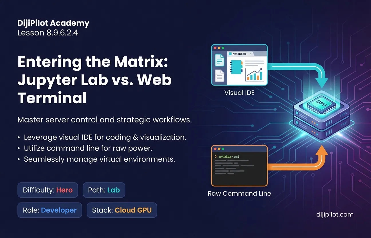 8.9.6.2.4 - Step 4: Connecting via Web Terminal vs Jupyter Lab (Difficulty: Hero | Path: Lab)