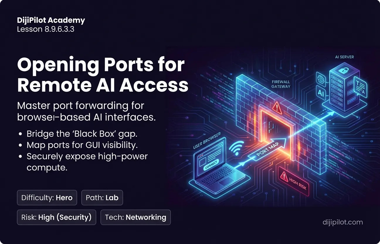 8.9.6.3.3 - Opening Ports for Browser Access to AI Tools (Difficulty: Hero | Path: Lab)