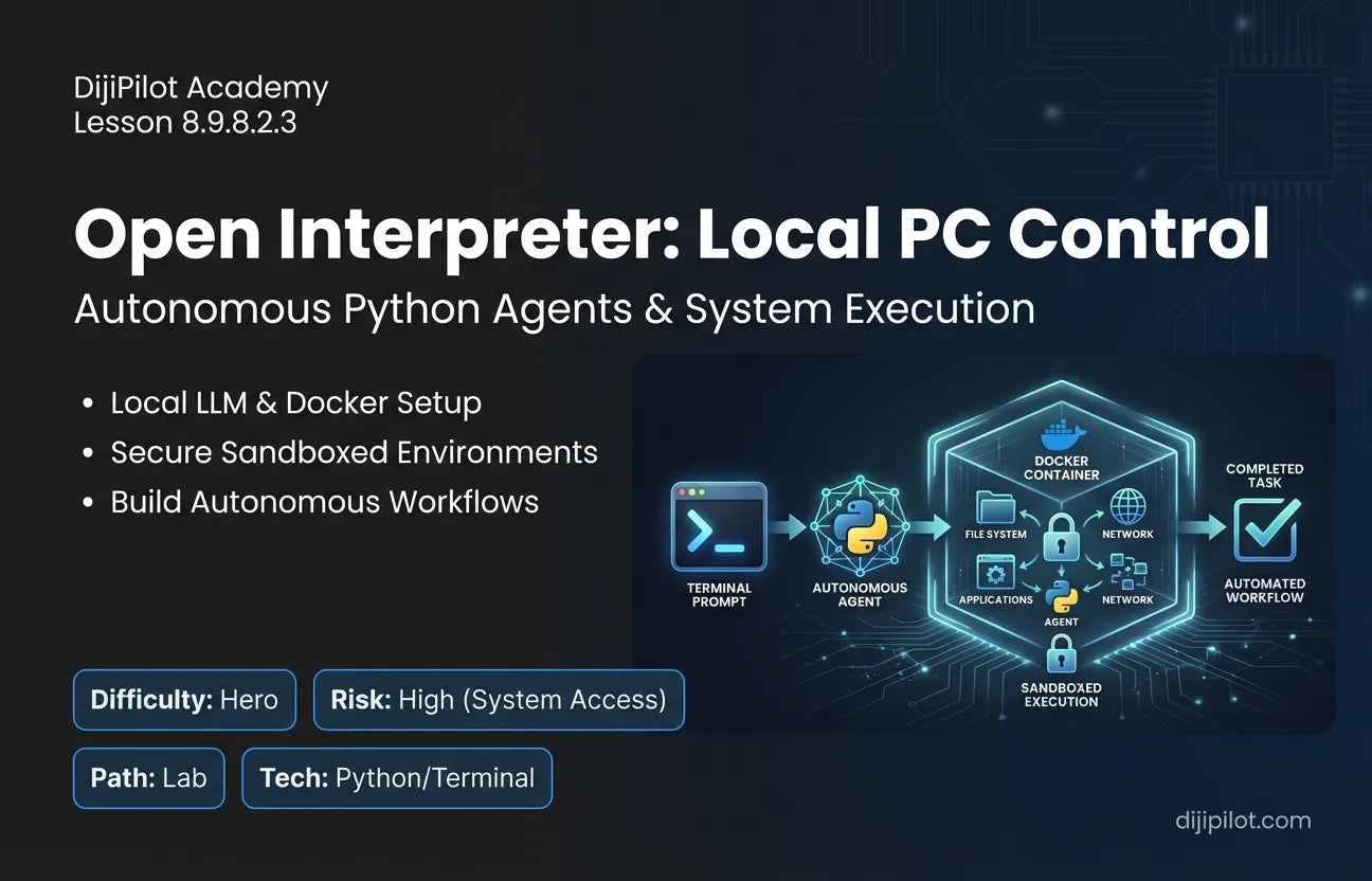 8.9.8.2.3 - Running Local Agents: Using Open Interpreter to control your PC (Difficulty: Hero | Path: Lab)