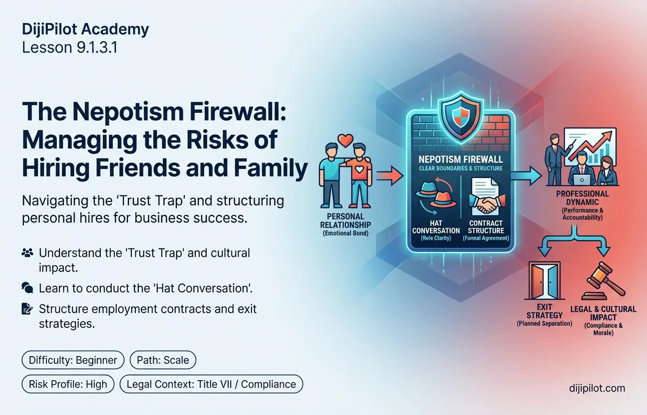 9.1.3.1 - Reality Check: Hiring Friends and Family (The Risks) (Difficulty: Beginner | Path: Scale)