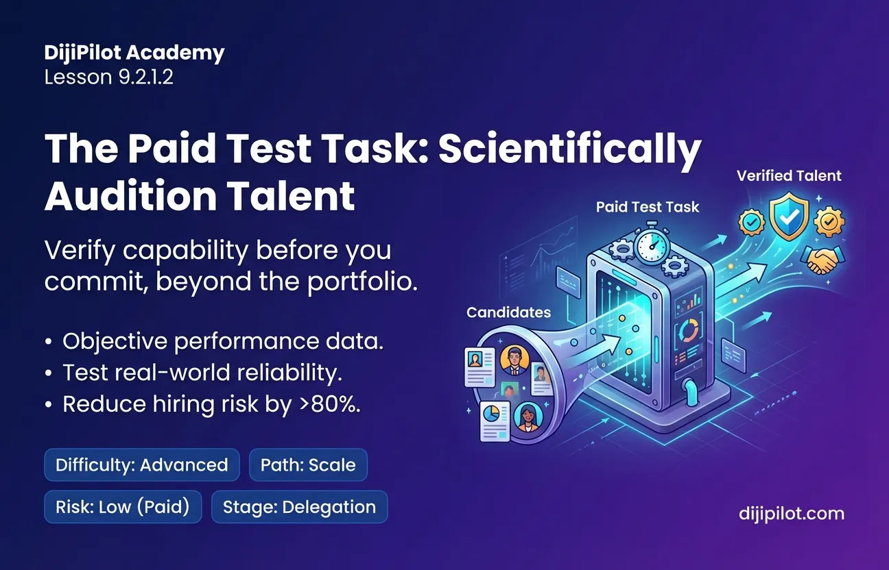 9.2.1.2 - How to Design a Paid Contractor Test Task with Clear Evaluation Criteria (Difficulty: Advanced | Path: Scale)
