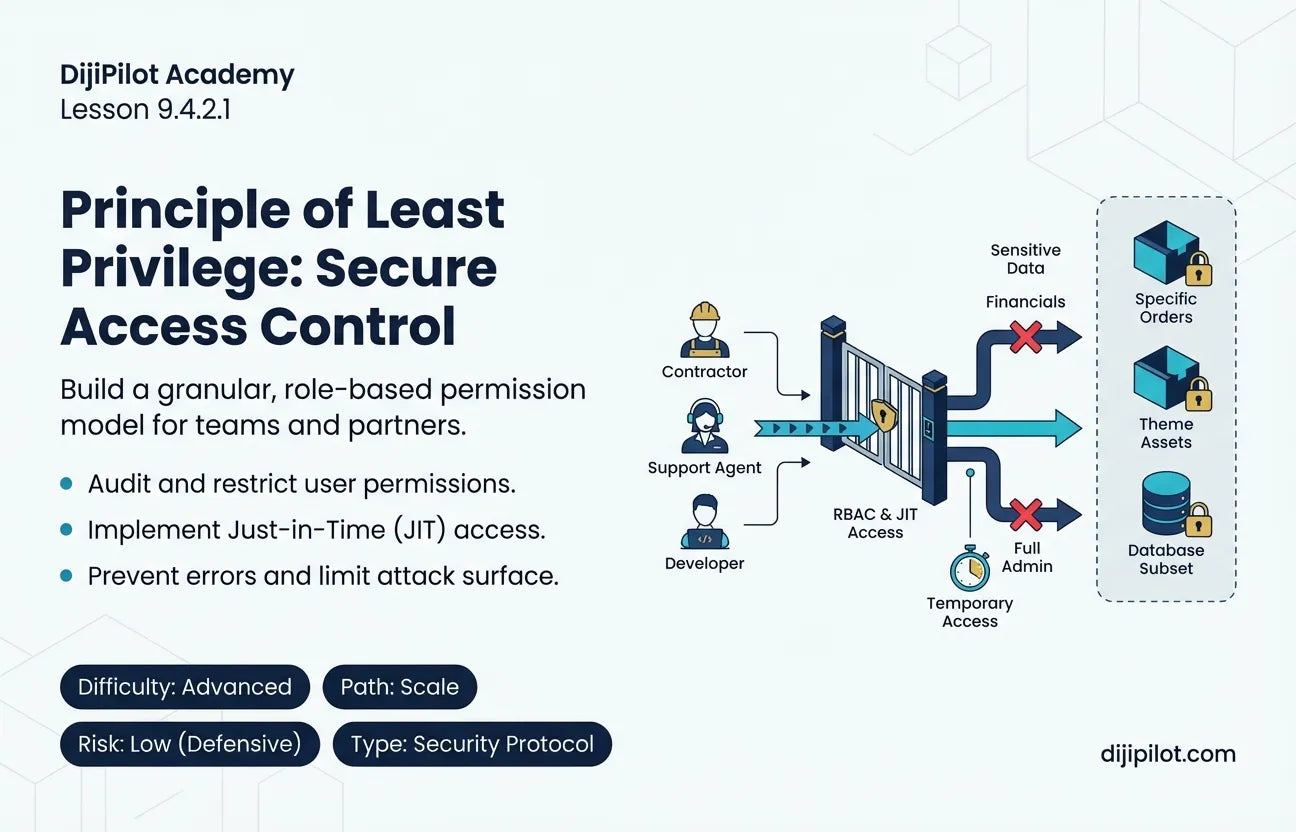 9.4.2.1 - The Principle of Least Privilege: What to Hand Over and When (Difficulty: Advanced | Path: Scale)