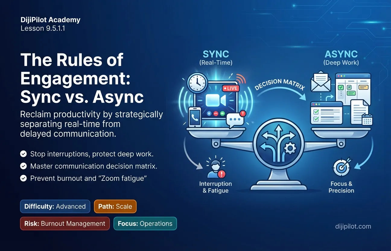 9.5.1.1 - Sync vs. Async: When to Zoom and When to Slack (Difficulty: Advanced | Path: Scale)
